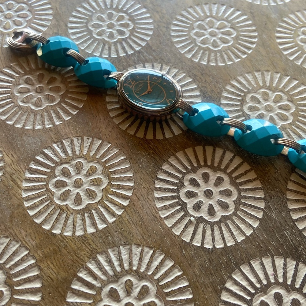 Ecclissi Turquoise sterling silver watch